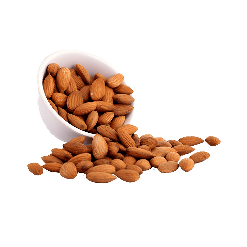Organic Kashmiri almonds in a bowl